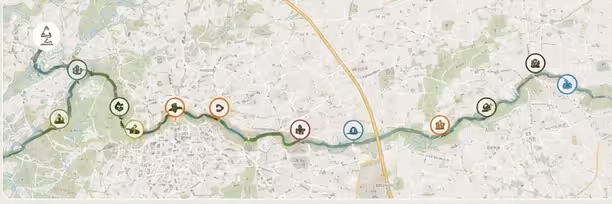 Mappa del territorio dell’Astichello