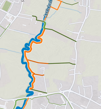 Mappa del percorso Cricoli - Molini