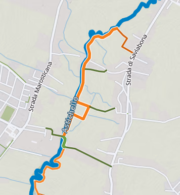 Mappa del percorso Molini - Borghetto - San Vito