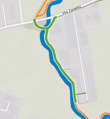 Mappa del percorso Ponte dei Carri Sud
