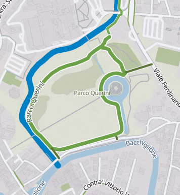 Mappa del percorso Parco Querini